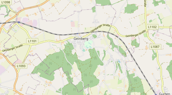 Luxushotel auf Karte