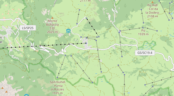 Luxushotel auf Karte