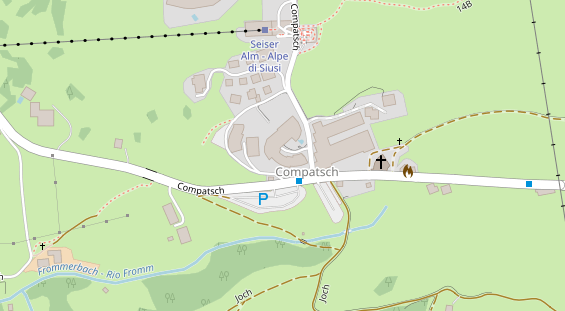 Luxushotel auf Satellitenbild