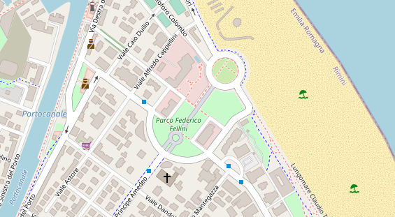 Luxushotel auf Satellitenbild