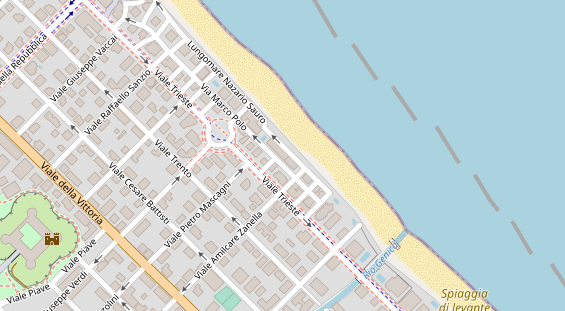 Luxushotel auf Satellitenbild