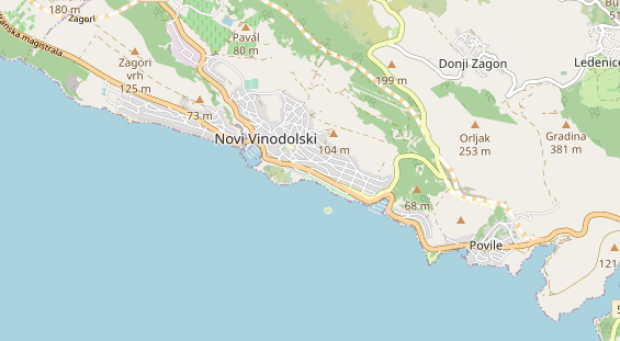 Luxushotel auf Karte