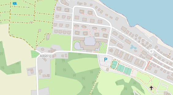 Luxushotel auf Satellitenbild