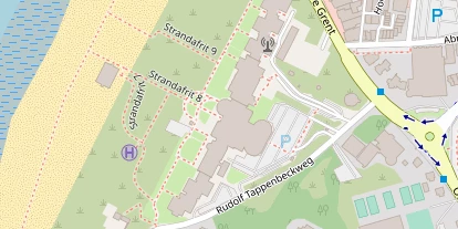 Luxushotel auf Satellitenbild