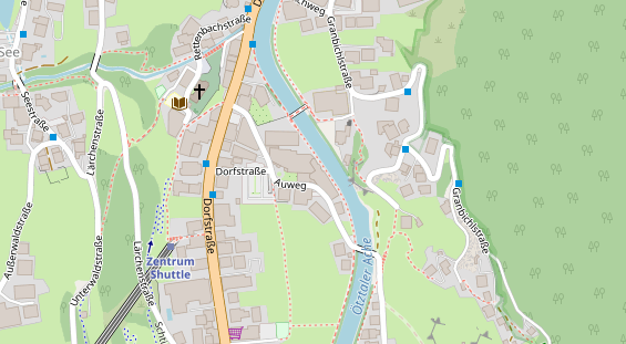 Luxushotel auf Satellitenbild