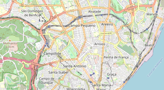 Luxushotel auf Karte