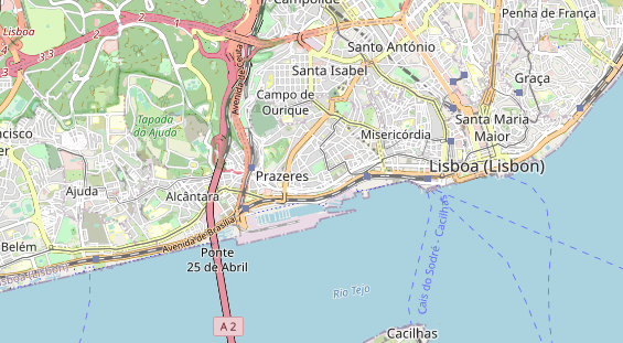 Luxushotel auf Karte