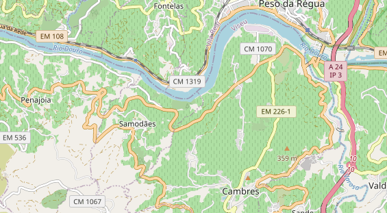 Luxushotel auf Karte