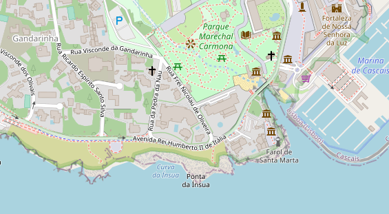 Luxushotel auf Satellitenbild