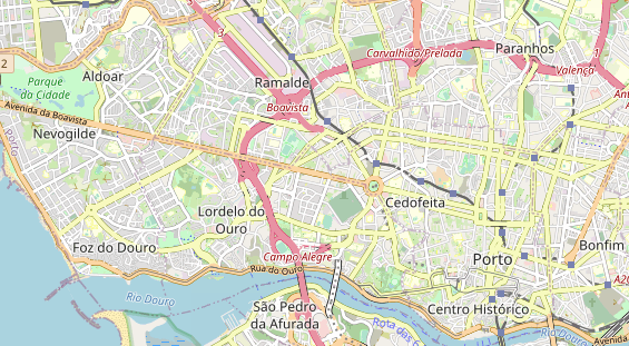 Luxushotel auf Karte