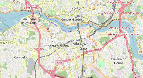 Luxushotel auf Karte