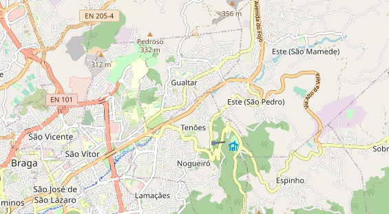 Luxushotel auf Karte