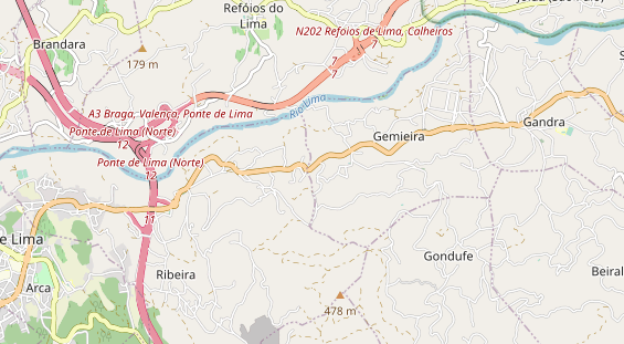 Luxushotel auf Karte