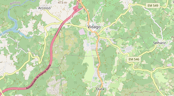 Luxushotel auf Karte