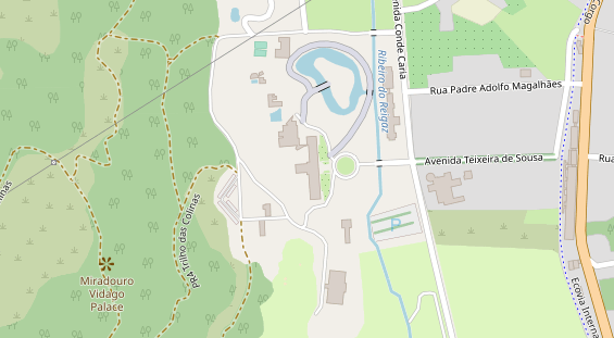 Luxushotel auf Karte