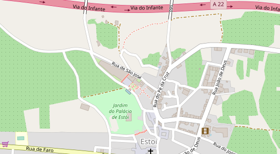 Luxushotel auf Satellitenbild