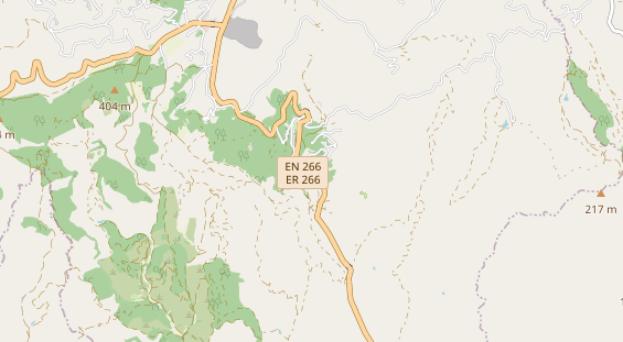 Luxushotel auf Karte