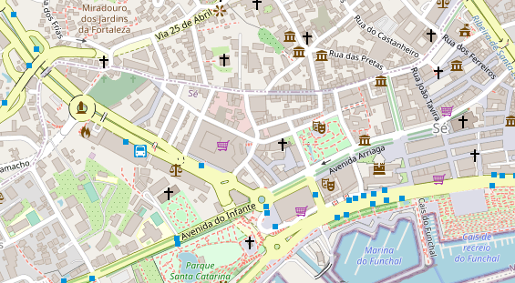 Luxushotel auf Satellitenbild