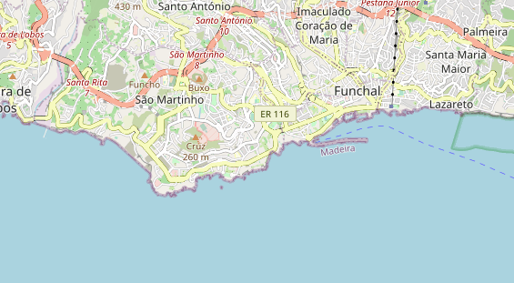 Luxushotel auf Karte