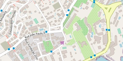 Luxushotel auf Satellitenbild