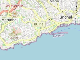 Luxushotel auf Karte