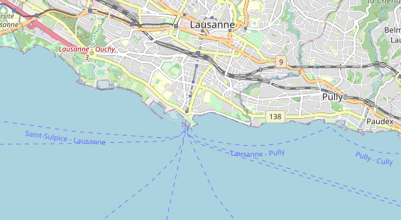 Luxushotel auf Karte