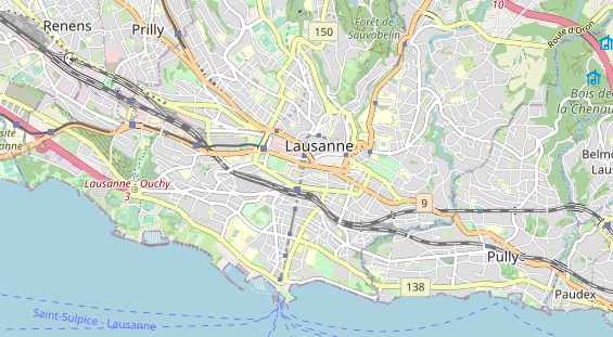 Luxushotel auf Karte