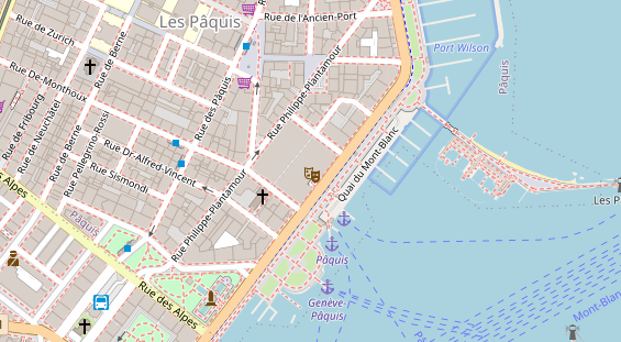 Luxushotel auf Karte