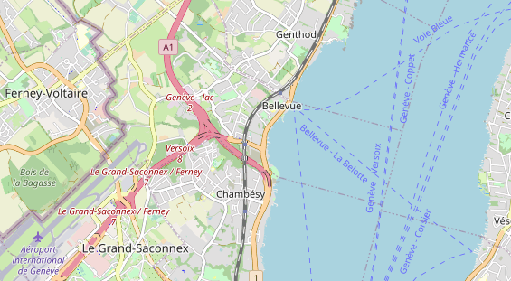 Luxushotel auf Karte