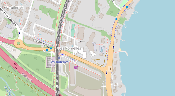 Luxushotel auf Karte