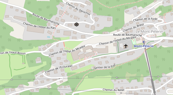 Luxushotel auf Karte