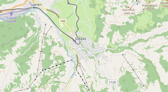 Luxushotel auf Karte