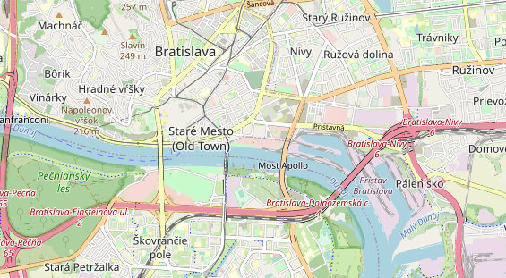 Luxushotel auf Karte