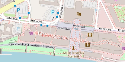 Luxushotel auf Satellitenbild