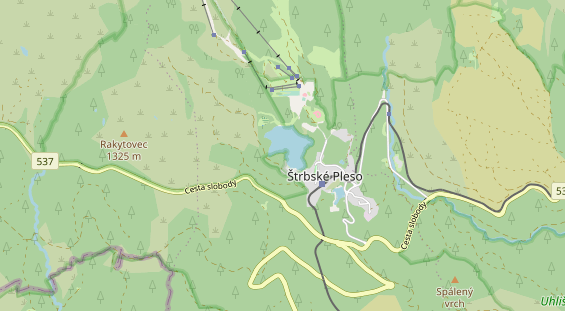 Luxushotel auf Karte