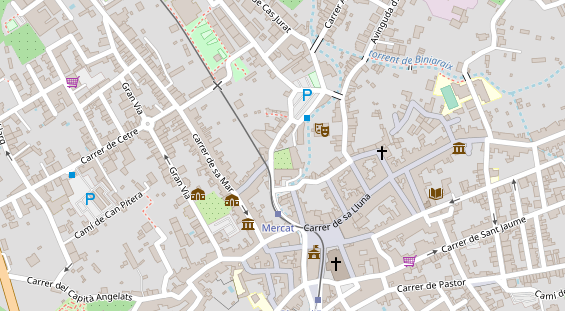 Luxushotel auf Satellitenbild