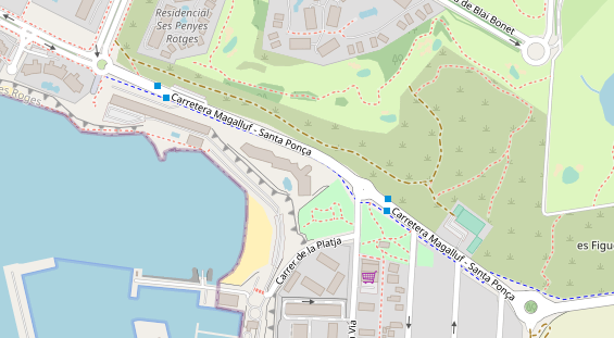 Luxushotel auf Satellitenbild