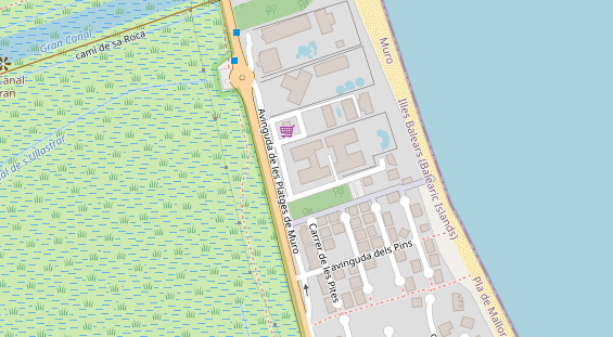 Luxushotel auf Satellitenbild