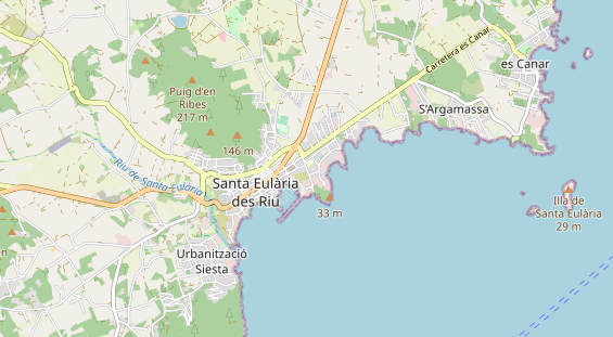 Luxushotel auf Karte