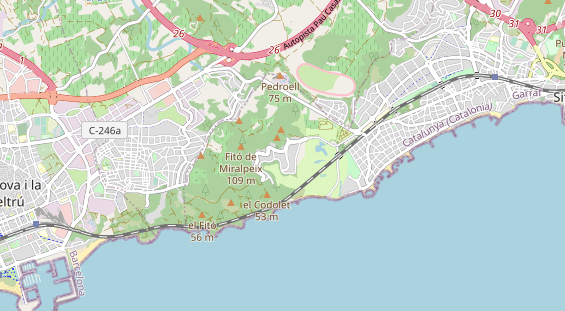 Luxushotel auf Karte