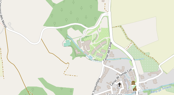 Luxushotel auf Satellitenbild