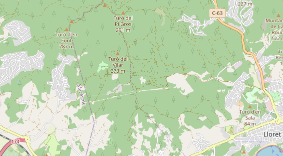 Luxushotel auf Karte