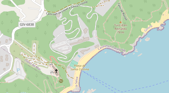 Luxushotel auf Satellitenbild