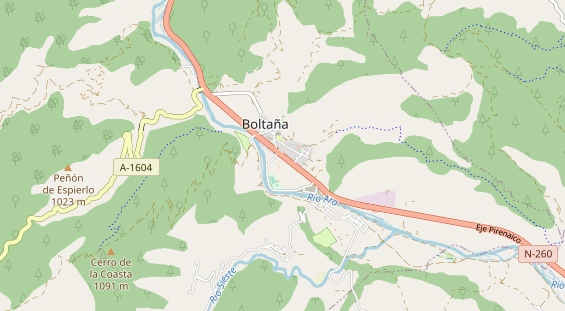 Luxushotel auf Karte