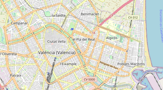 Luxushotel auf Karte