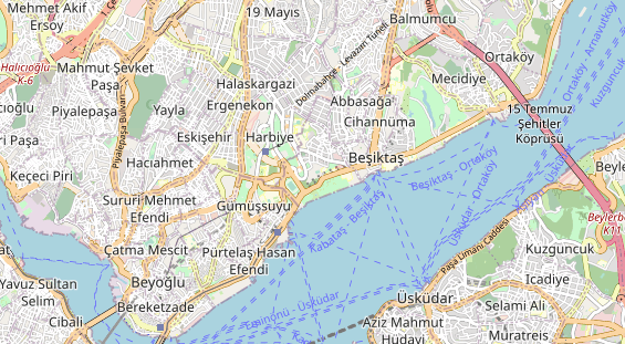 Luxushotel auf Karte