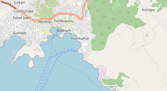 Luxushotel auf Karte