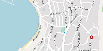 Luxushotel auf Satellitenbild