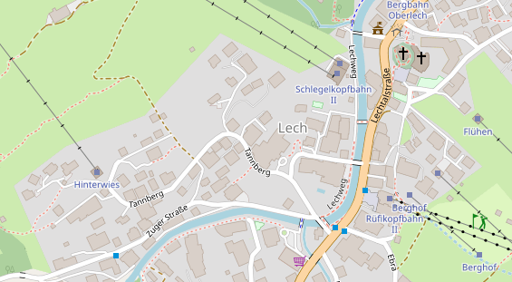 Luxushotel auf Satellitenbild