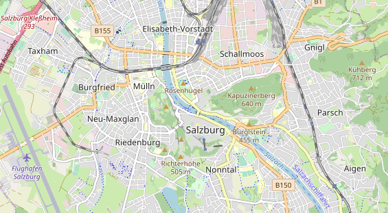 Luxushotel auf Karte